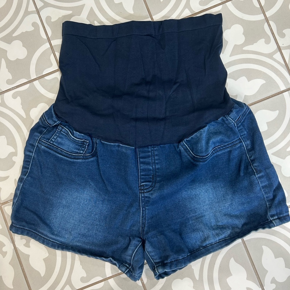 Denim Diva Maternity Jean Shorts